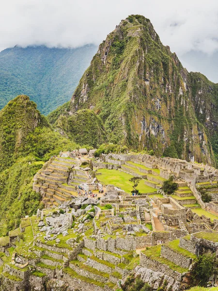 Veduta Del Machu Picchu Della Montagna Huayna Picchu — Foto Stock