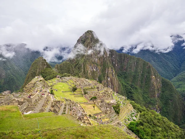 Aguascalientes Peru Gennaio 2017 Nuvole Che Coprono Sito Machu Picchu — Foto Stock