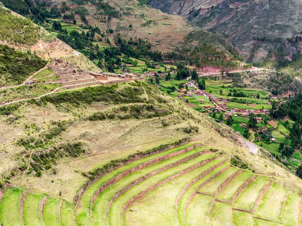 Vista Del Parque Arqueológico Pisaq — Foto de Stock