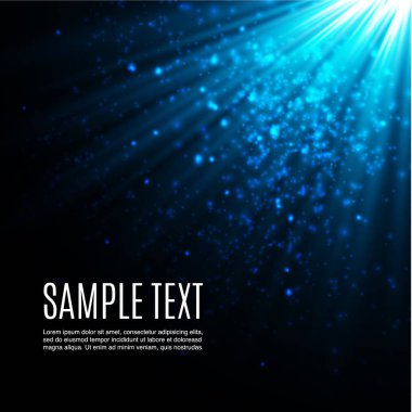 Altın kızdırma parçacıklar bokeh. Glitter etkisi. Sparkles ile patlama. Altın pırıl pırıl parlayan ve yıldız. Vektör şenlikli çizim parlak parçacıklar. Yangın yıldız üzerinde şeffaf izole.