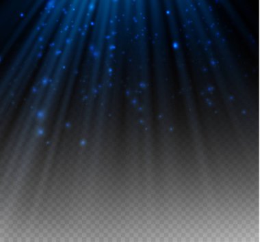 Altın kızdırma parçacıklar bokeh. Glitter etkisi. Sparkles ile patlama. Altın pırıl pırıl parlayan ve yıldız. Vektör şenlikli çizim parlak parçacıklar. Yangın yıldız üzerinde şeffaf izole.