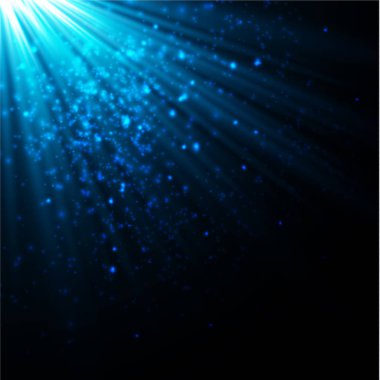 Altın kızdırma parçacıklar bokeh. Glitter etkisi. Sparkles ile patlama. Altın pırıl pırıl parlayan ve yıldız. Vektör şenlikli çizim parlak parçacıklar. Yangın yıldız üzerinde şeffaf izole.