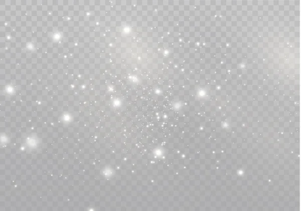Bílé světlo výbuch exploze na průhledném pozadí. Vektorové ilustrace světelný efekt dekorace s Rayem. Jasná hvězda. Průsvitný lesk slunce, světlé světlici. Centrum živého blesku — Stockový vektor