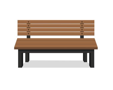 Beyaz background.vector illustration.wooden inşaat izole banklar.
