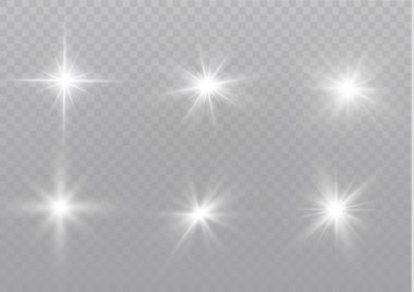 Vektör şeffaf güneş ışığı özel lens flare ışığı efekti. Noel soyut desen. Sihirli toz parçacıklarının köpüklü