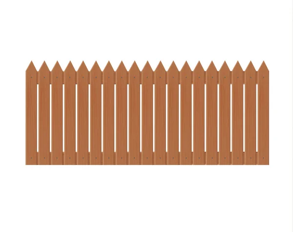 Ilustración de valla de madera aislada sobre fondo blanco.set iconos valla hecha de ilustración vectorial — Vector de stock