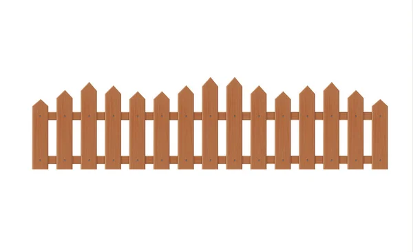 Ilustração de cerca de madeira isolada na cerca de ícones background.set branco feita a partir de ilustração vetorial —  Vetores de Stock