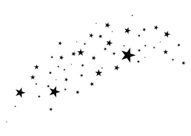 Beyaz bir arka plan üzerinde yıldız