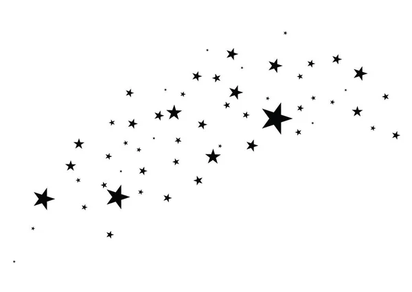 Estrellas sobre un fondo blanco — Archivo Imágenes Vectoriales