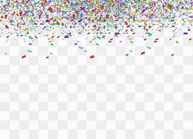 Renkli parlak konfeti