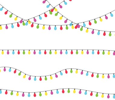 Noel ışıkları izole