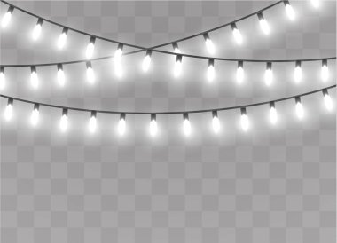 Noel ışıkları izole