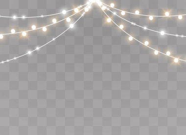 Noel ışıkları izole