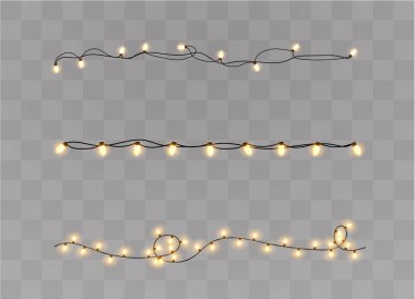 Noel ışıkları izole