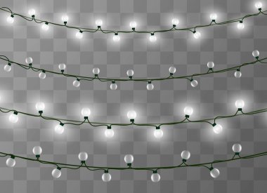 Noel ışıkları izole