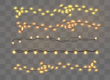 Noel ışıkları izole