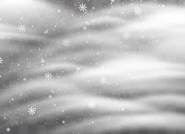 Flocons de neige fond de neige — Image vectorielle