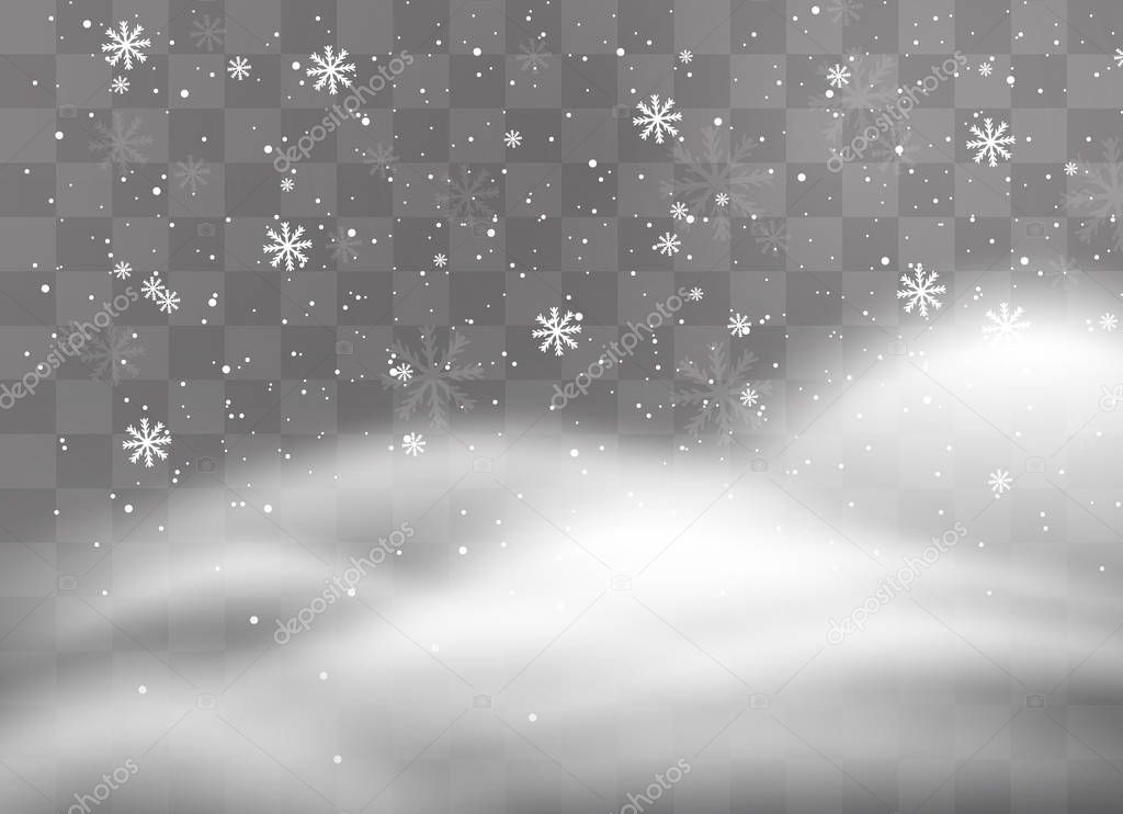 Snowflakes snow background