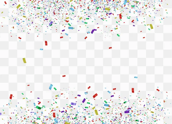 Färgglada ljusa konfetti — Stock vektor