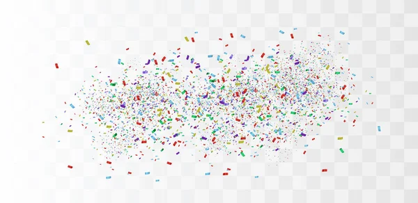 Confettis lumineux colorés — Image vectorielle
