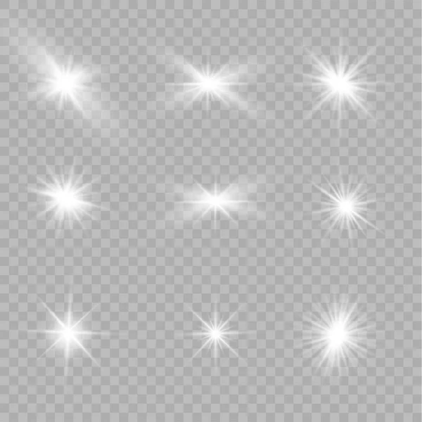 Glühen isoliert weiß — Stockvektor
