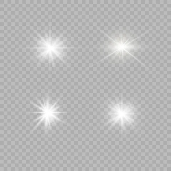 Glühen isoliert weiß — Stockvektor