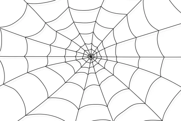 Cobweb isolato su bianco — Vettoriale Stock