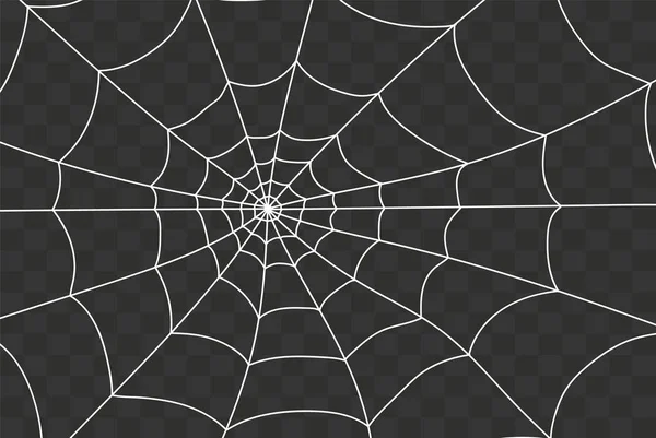 Telaraña aislada en blanco — Vector de stock