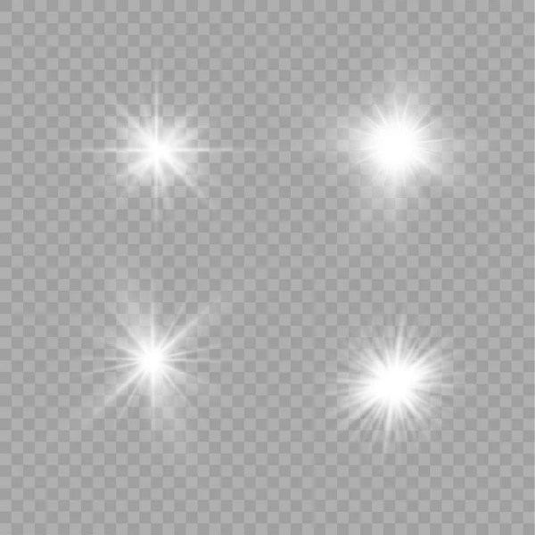 Vector de luz solar transparente — Vector de stock