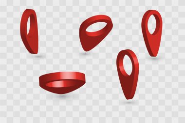 3D işaretçi kırmızı