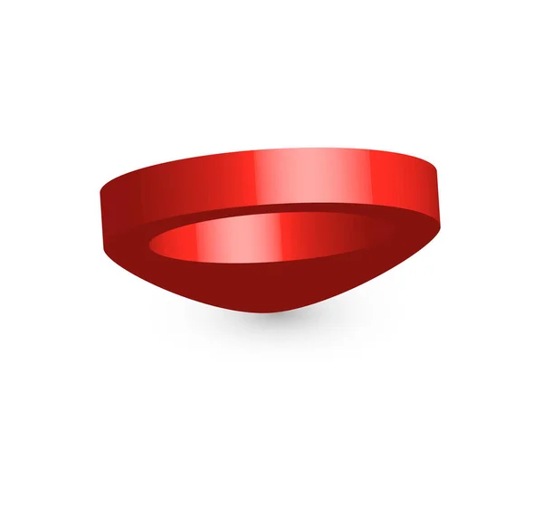 Ponteiro 3D vermelho — Vetor de Stock