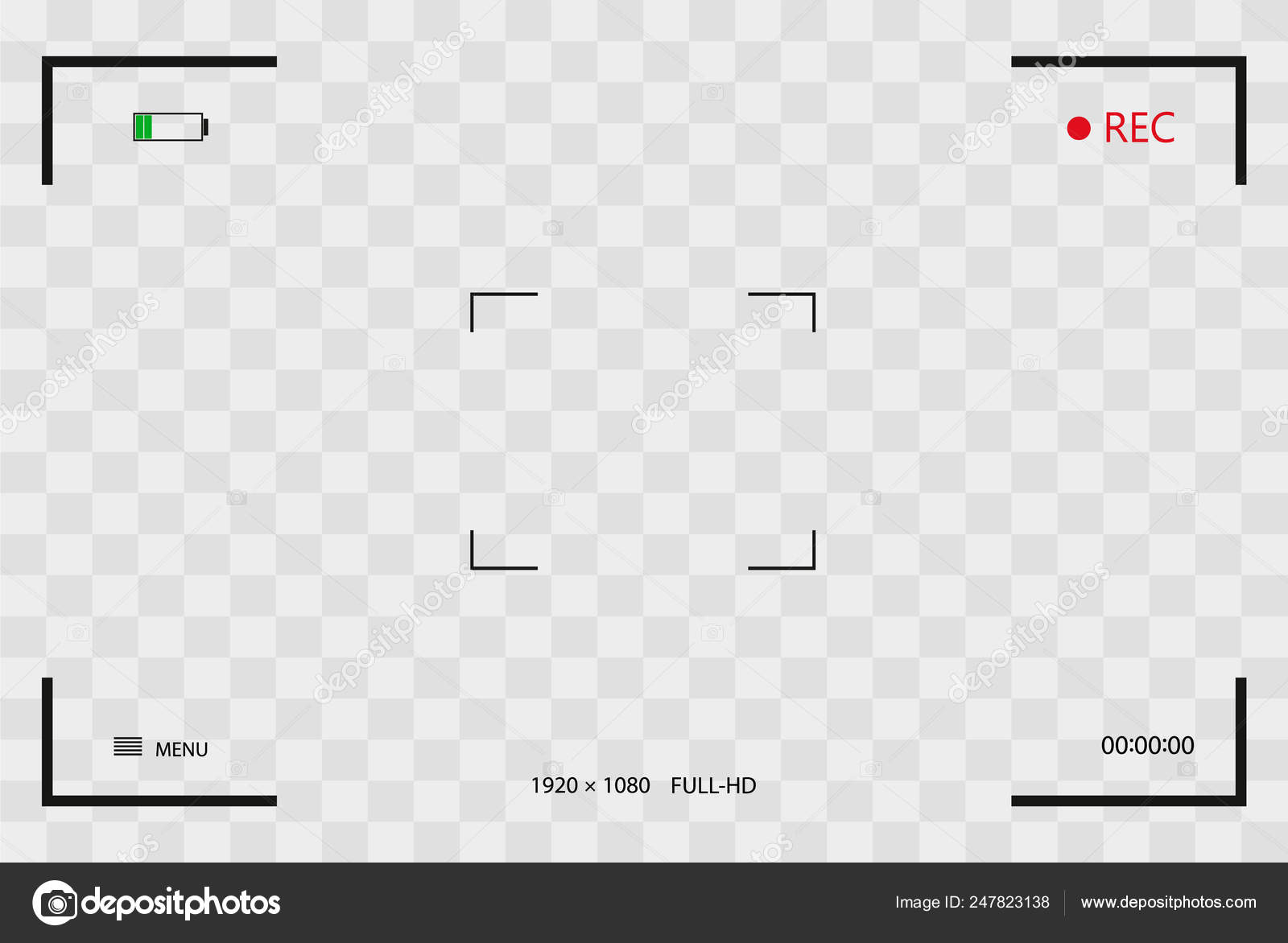 Viewfinder frame of the VCR Stock Vector Image by ©roman11998866gmail