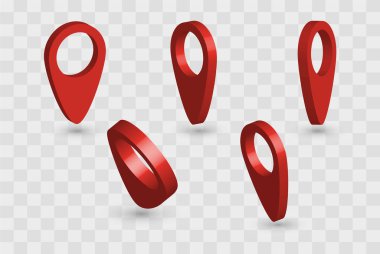 3D işaretçi kırmızı