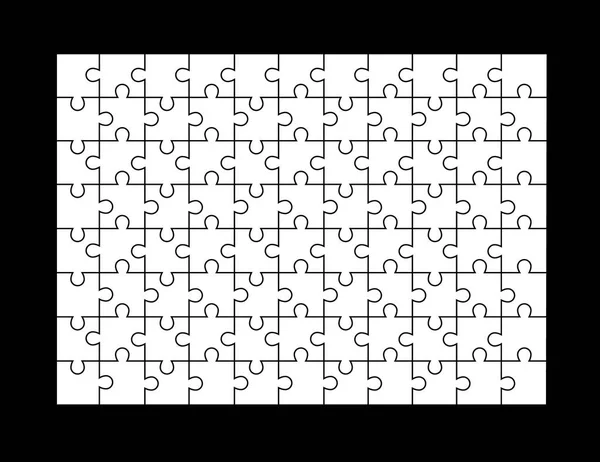 Puzzle plat. beaucoup. — Image vectorielle