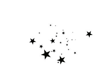 Beyaz bir arka plan üzerinde yıldız