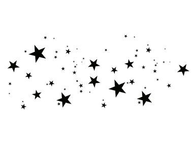 Beyaz bir arka plan üzerinde yıldız