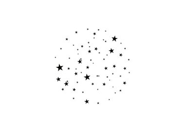 Beyaz bir arka plan üzerinde yıldız