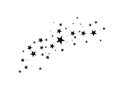 Beyaz bir arka plan üzerinde yıldız