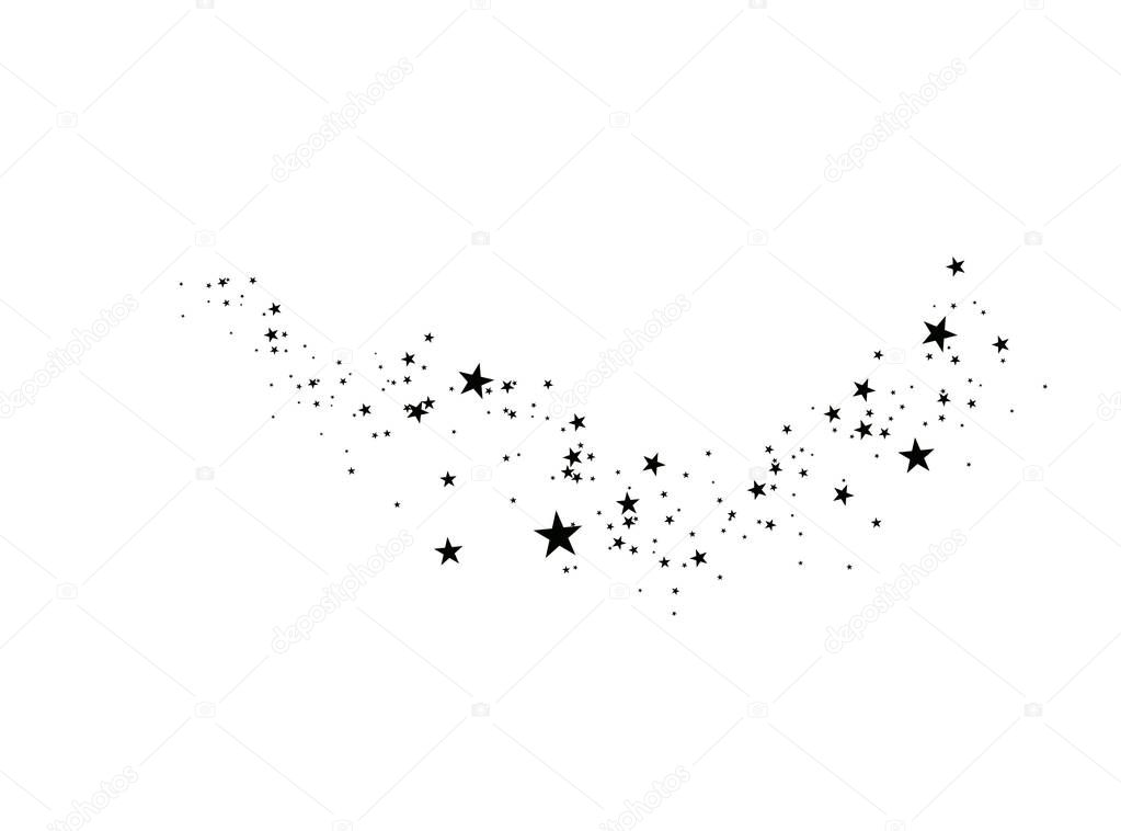 Stars on a white background