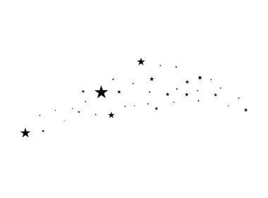 Beyaz bir arka plan üzerinde yıldız