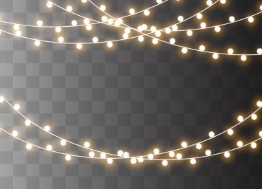 Noel ışıkları izole