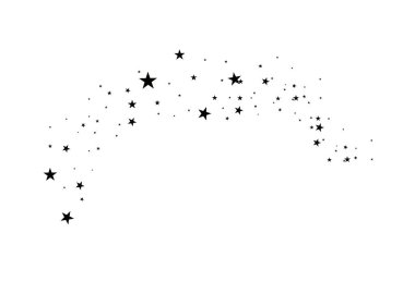 Beyaz bir arka plan üzerinde yıldız