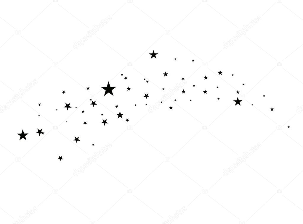 Stars on a white background