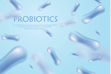 Probiyotik bakteri vektör