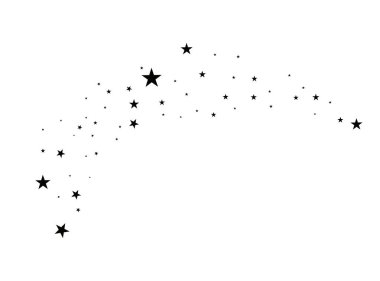 Beyaz bir arka plan üzerinde yıldız