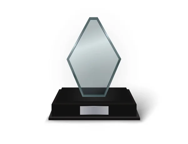 Üveg trófea díja — Stock Vector
