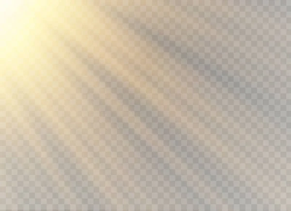 Vector de luz solar transparente — Vector de stock