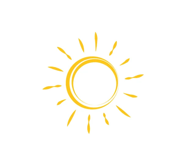 Flat sun icon