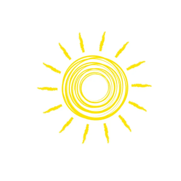 Ikona plochá sun — Stockový vektor