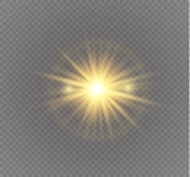 Sarı parlayan ışık